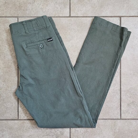 DIXXON Other - Dixxon D-Flex Pants Mens 32x34 Green Stretch Straight Leg Flat Front Chino